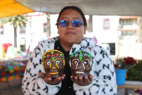 Sale Of Products To Decorate Day Of The Dead Oferings