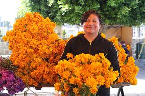 Sale Of Products To Decorate Day Of The Dead Oferings