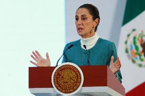 Mexico’s President Claudia Sheinbaum Briefing Conference