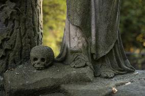 The Evangelical Augsburg Cemetery Seen In Warsaw