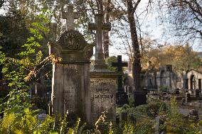 The Evangelical Augsburg Cemetery Seen In Warsaw