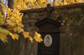 The Evangelical Augsburg Cemetery Seen In Warsaw