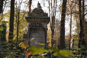 The Evangelical Augsburg Cemetery Seen In Warsaw