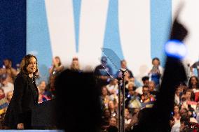 Vice President Kamala Harris Campaigns In Harrisburg, Pennsylvania