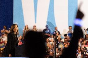 Vice President Kamala Harris Campaigns In Harrisburg, Pennsylvania