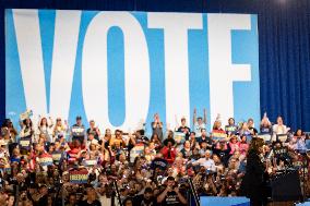 Vice President Kamala Harris Campaigns In Harrisburg, Pennsylvania