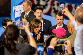 Vice President Kamala Harris Campaigns In Harrisburg, Pennsylvania