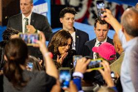 Vice President Kamala Harris Campaigns In Harrisburg, Pennsylvania