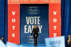 Vice President Kamala Harris Campaigns In Harrisburg, Pennsylvania