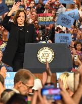 Vice President Of The United States Kamala Harris Campaign Rally At PA Farm Show Complex In Harrisburg Pennsylvania