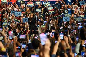 Vice President Of The United States Kamala Harris Campaign Rally At PA Farm Show Complex In Harrisburg Pennsylvania