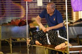 Open-air Massage Night Market for The Blind