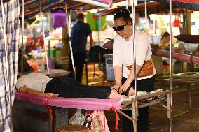 Open-air Massage Night Market for The Blind