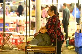 Open-air Massage Night Market for The Blind