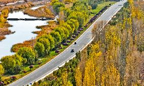 Rural Road in Zhangye