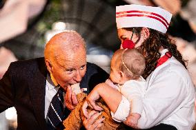 President Biden and First Lady Jill Biden Host Trick-or-Treat Event on the South Lawn