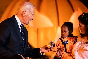 President Biden and First Lady Jill Biden Host Trick-or-Treat Event on the South Lawn