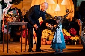 President Biden and First Lady Jill Biden Host Trick-or-Treat Event on the South Lawn