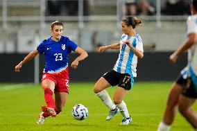 CALCIO - Amichevole - USA Women vs Argentina Women