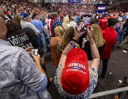 Trump Campaigns In Rocky Mount - North Carolina