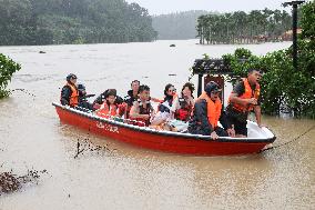 Hainan Flood Evacuation - China