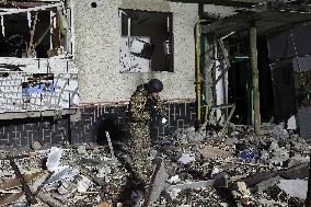 Russian bomb strikes Kharkiv apartment block