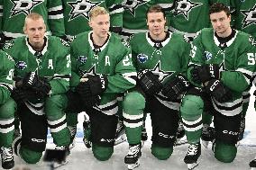 Teams practice prior to the NHL Global Series matches between Dallas Stars and Florida Panthers