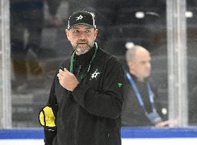 Teams practice prior to the NHL Global Series matches between Dallas Stars and Florida Panthers