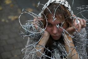 Protest Against The Suspension Of Asylum Law In Krakow