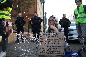 Protest Against The Suspension Of Asylum Law In Krakow