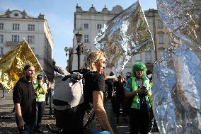 Protest Against The Suspension Of Asylum Law In Krakow