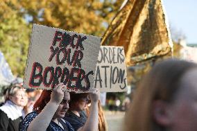 Protest Against The Suspension Of Asylum Law In Krakow