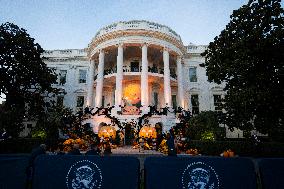 President Biden And First Lady Host Trick-Or-Treaters At The White House