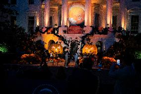 President Biden And First Lady Host Trick-Or-Treaters At The White House