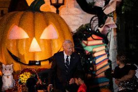 President Biden And First Lady Host Trick-Or-Treaters At The White House