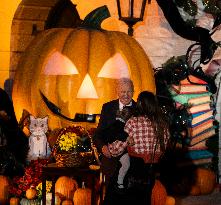 President Biden And First Lady Host Trick-Or-Treaters At The White House