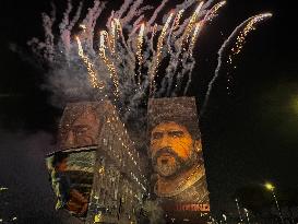 Maradona's Birthday, Celebrations At The Bronx In S Giovanni A Teduccio