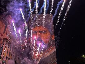 Maradona's Birthday, Celebrations At The Bronx In S Giovanni A Teduccio