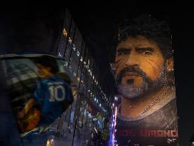 Maradona's Birthday, Celebrations At The Bronx In S Giovanni A Teduccio