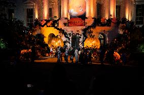 President Biden And First Lady Host Trick-Or-Treaters At The White House