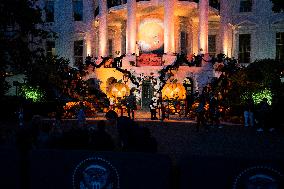 President Biden And First Lady Host Trick-Or-Treaters At The White House