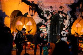 President Biden And First Lady Host Trick-Or-Treaters At The White House