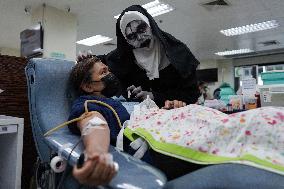 Halloween Blood Donation In Bangkok.