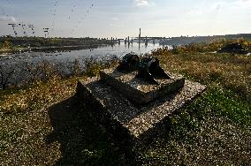 Khortytsia Island in autumn