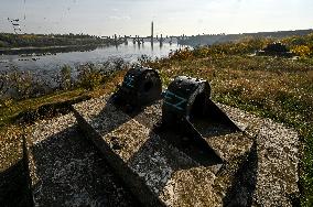 Khortytsia Island in autumn