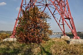 Khortytsia Island in autumn