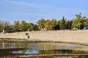 Khortytsia Island in autumn