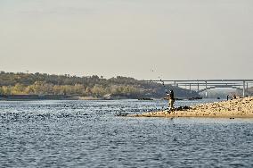 Khortytsia Island in autumn