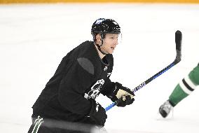 Teams practice prior to the NHL Global Series matches between Dallas Stars and Florida Panthers