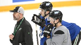 Teams practice prior to the NHL Global Series matches between Dallas Stars and Florida Panthers